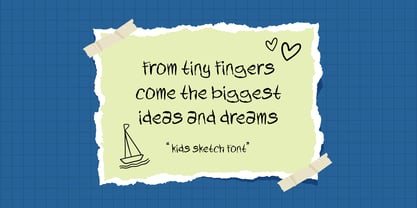 Kids Sketch Font Poster 2