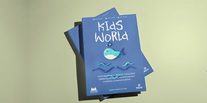Kids Sketch Font Poster 4