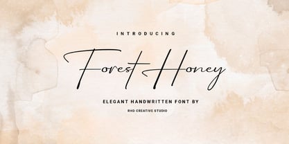 Forest Honey Font Poster 1