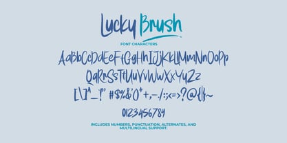 Lucky Brush Font Poster 8