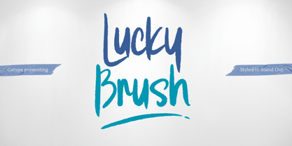 Lucky Brush Font Poster 1