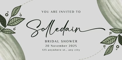 Signatura Onellander Font Poster 2