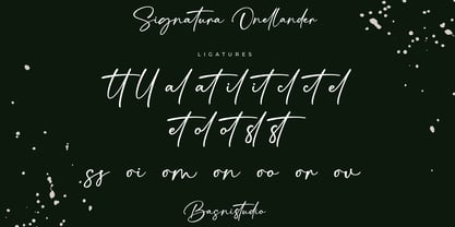 Signatura Onellander Font Poster 13