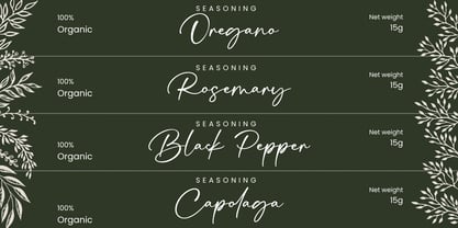 Signatura Onellander Font Poster 8