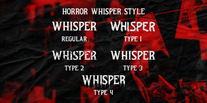 Horror Whisper Font Poster 10