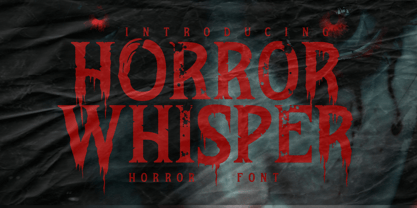 Horror Whisper Font Poster 1