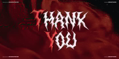 Shadow Prayer Font Poster 12