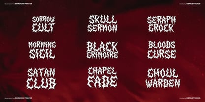 Shadow Prayer Font Poster 5