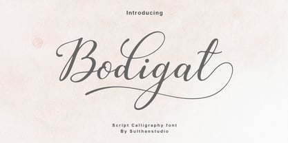 Bodigat Font Poster 1
