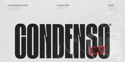 Condenso Font Poster 1
