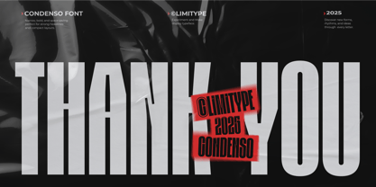 Condenso Font Poster 14