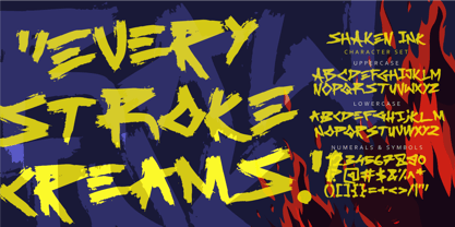 Shaken Ink Font Poster 5