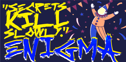 Shaken Ink Font Poster 4