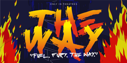 Shaken Ink Font Poster 2