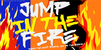 Shaken Ink Font Poster 3