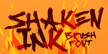 Shaken Ink Font Poster 1