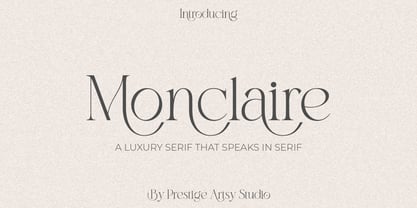 Monclaire Font Poster 1