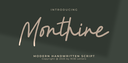 Monthine Font Poster 1