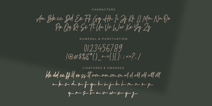 Monthine Font Poster 10