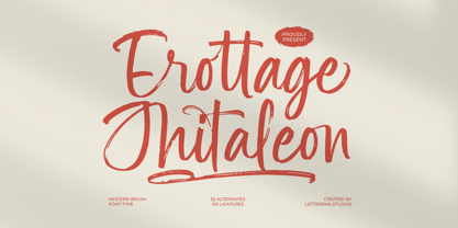 Erottage Jhitaleon Font Poster 1