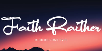 Faith Raither Font Poster 1