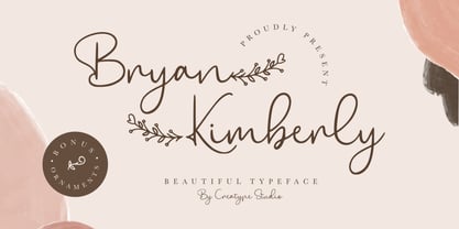 Bryan Kimberly Font Poster 1