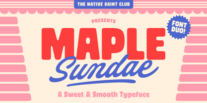 TNSC Maple Sundae Font Poster 1