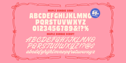 TNSC Maple Sundae Font Poster 10