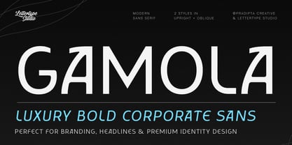 Gamola Font Poster 1