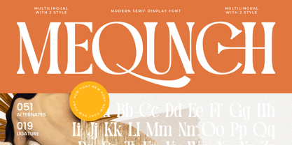 Mequnch Font Poster 1