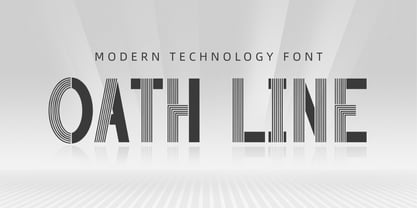 Oath Line Font Poster 1