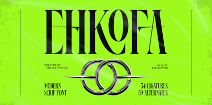 Ehkofa Font Poster 1