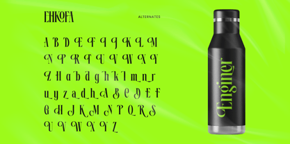 Ehkofa Font Poster 7