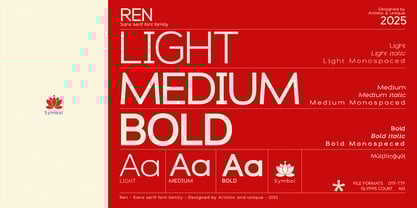 Ren Font Poster 2