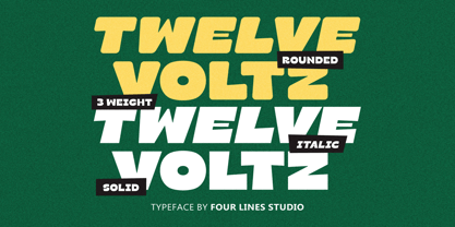 Twelve Voltz Font Poster 1