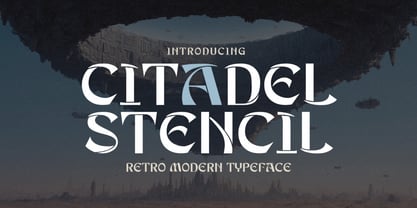 Citadel Stencil Font Poster 1