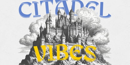 Citadel Stencil Font Poster 9