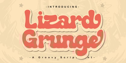 Lizard Grunge Font Poster 1