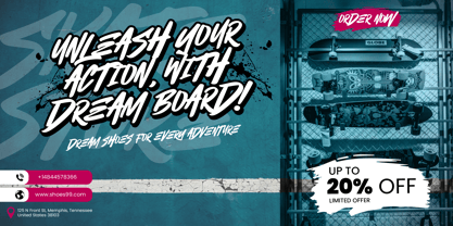 Thrashlane Font Poster 3