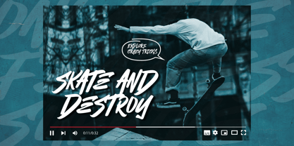 Thrashlane Font Poster 8