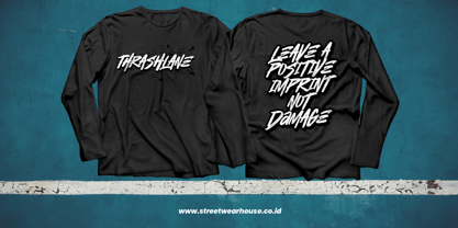 Thrashlane Font Poster 7