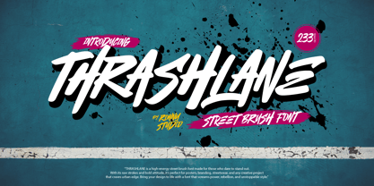 Thrashlane Font Poster 1