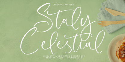 Staly Celestial Font Poster 1