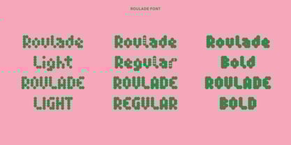 Roulade Font Poster 4