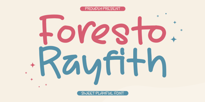 Foresto Rayfith Font Poster 1