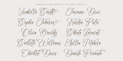 Adofellins Barlinestya Font Poster 4