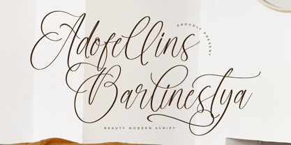 Adofellins Barlinestya Font Poster 1