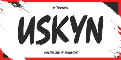 Uskyn Font Poster 1