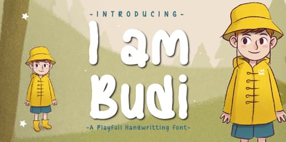 I Am Budi Font Poster 1