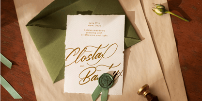 Yeliska Dasmithe Font Poster 9